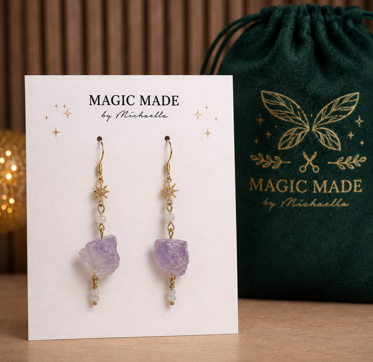 "Asteroid Drops" Earrings