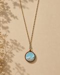 "Inner Calm" Wave Necklace – Polymer Clay