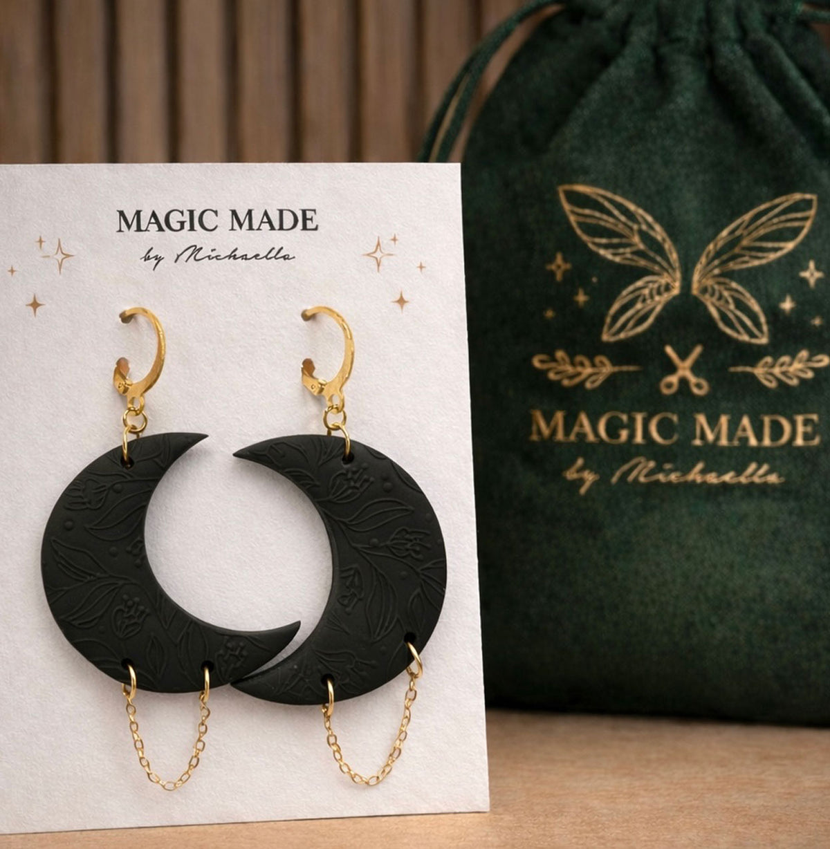 "Crescent Magic" Earrings