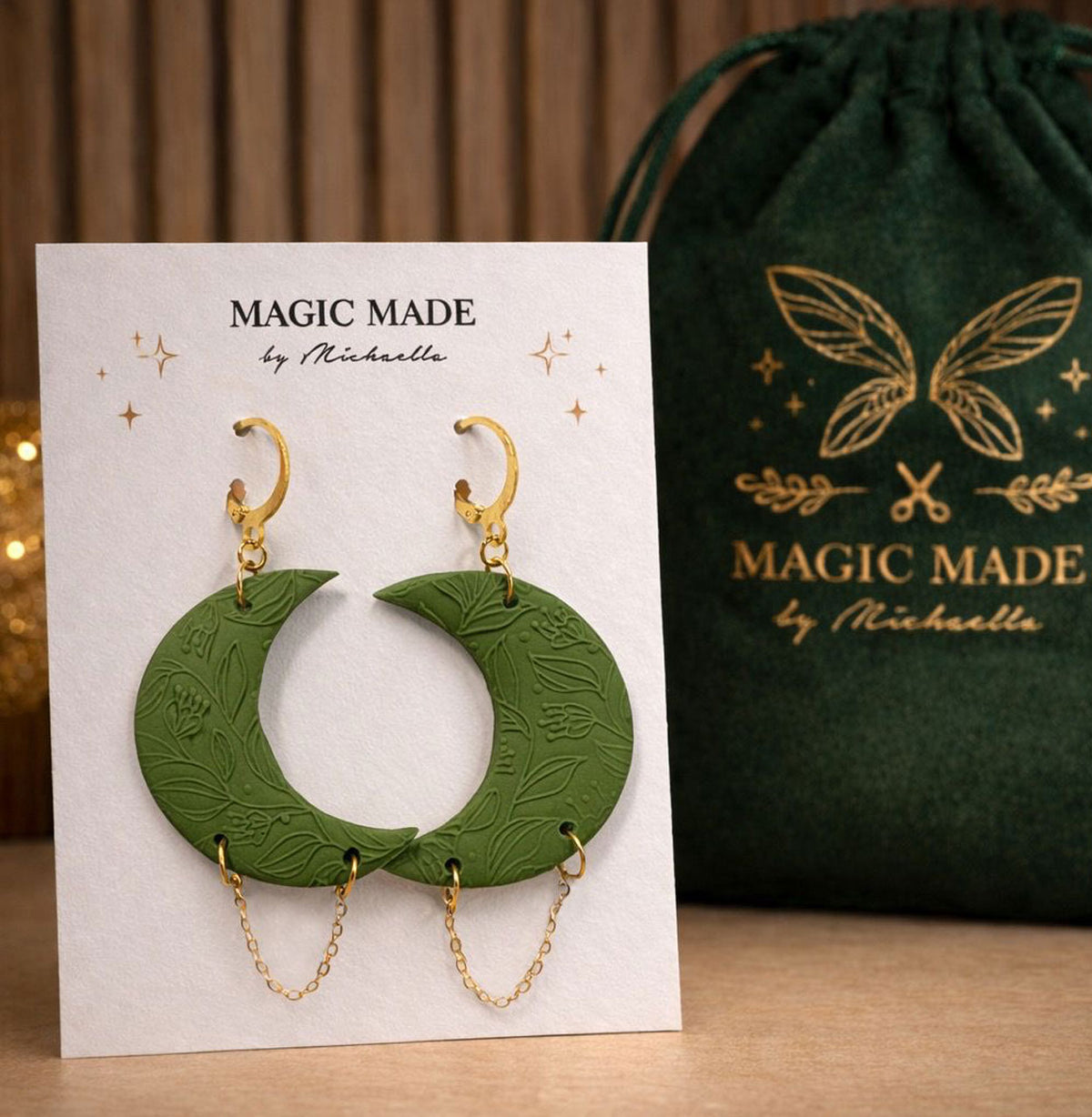"Crescent Magic" Earrings