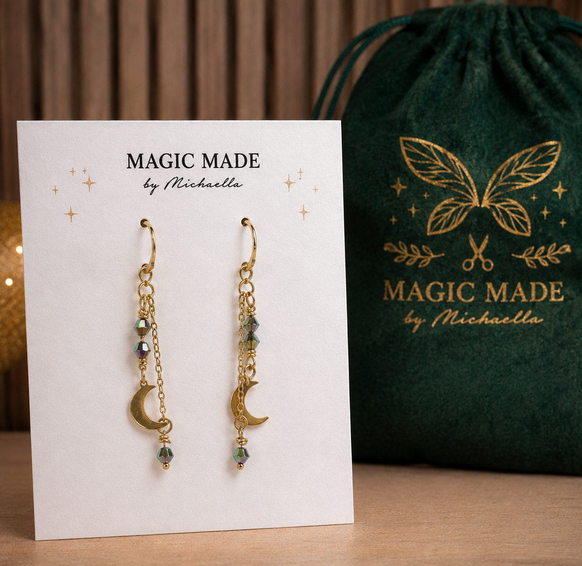 "Lunar Spark" Earrings