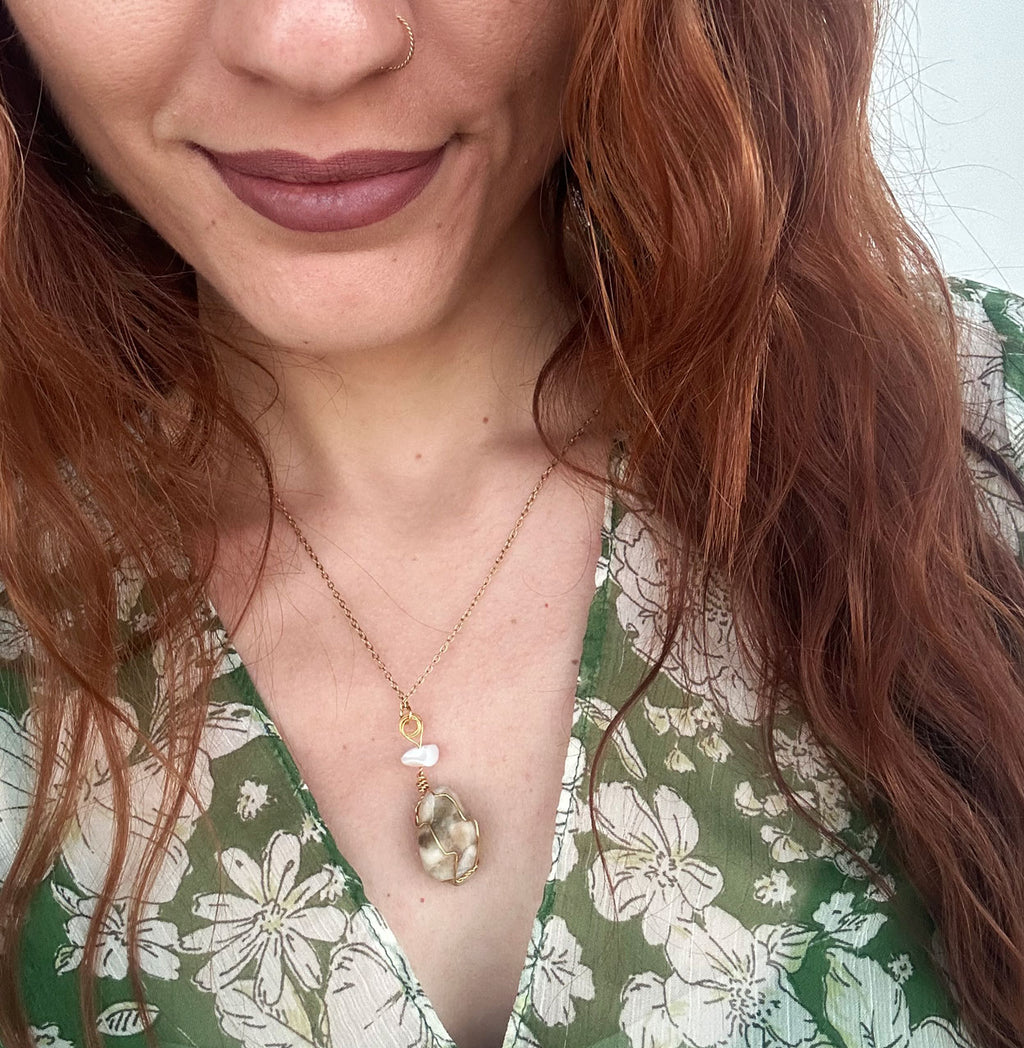 Sandy Stone Necklace - Dhekelia Beach, Larnaca