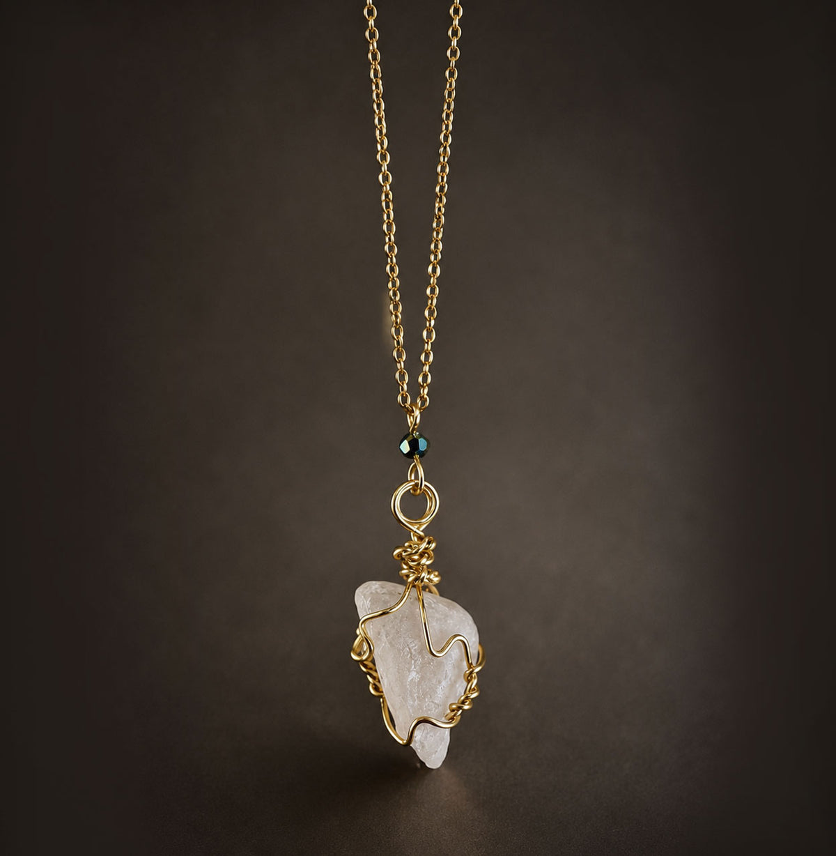 Moonwashed Stone Necklace - Kolossi, Limassol City