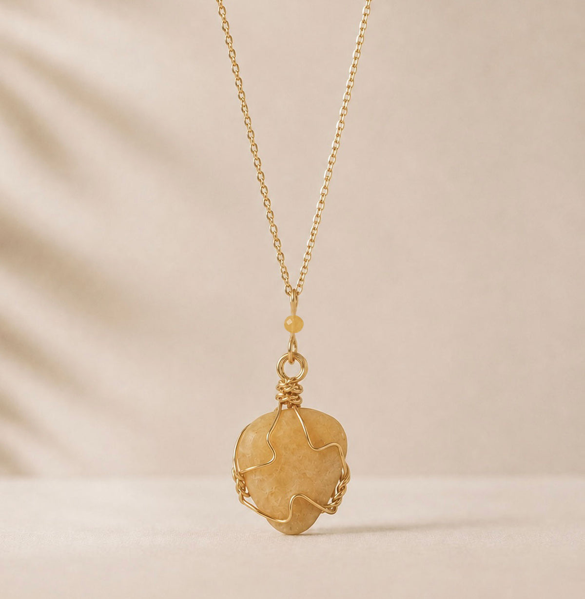 "Sunshine" Beach Stone Necklace - Pachyammos, Paphos